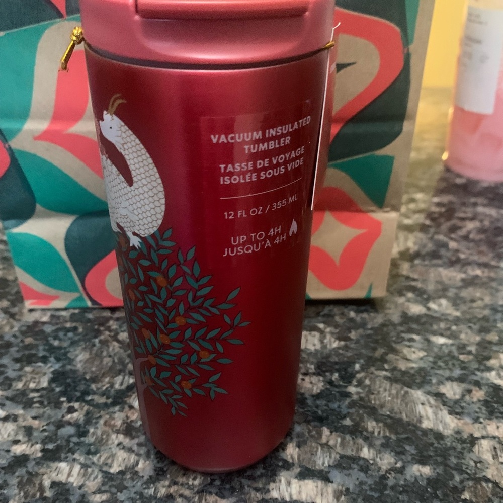 Starbucks 2024 Year of the Dragon.Insulated Red Wood Dragon SS Tumbler NWT HTF. - Picture 5 of 8